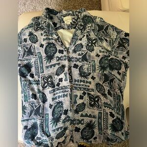 Tommy Bahama short sleeve button down shirt.